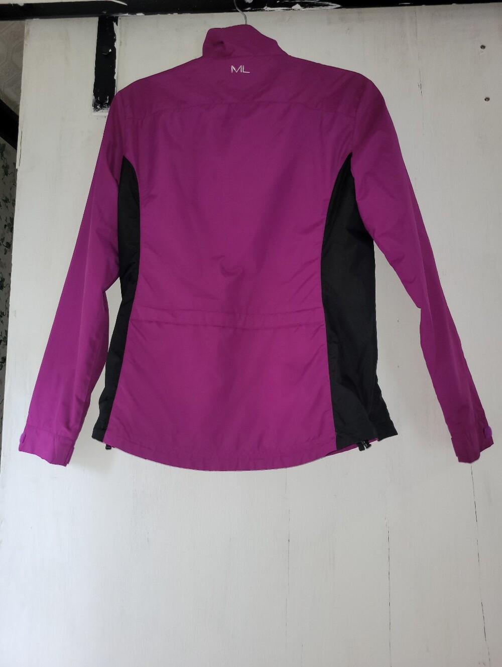 Women’s Magenta and Black Lightweight Jacket - Picture 2 of 4